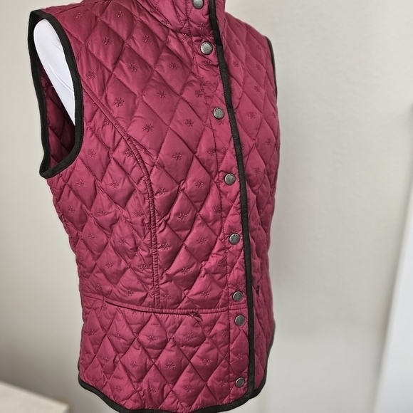 Eddie Bauer Nylon Goose Down Quilted Vest - Picture 3 of 14